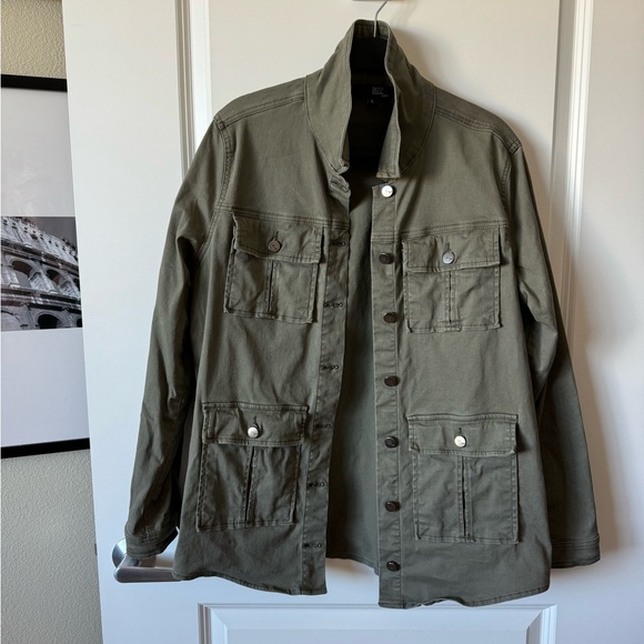 1822 Denim Utility Army Green Jacket - Picture 5 of 8